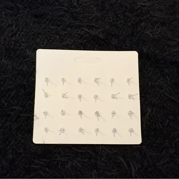 Classic Fashion EARRINGS | 12 pairs | Metallic Silver, Hearts, & Crisp Crystals - Picture 3 of 5